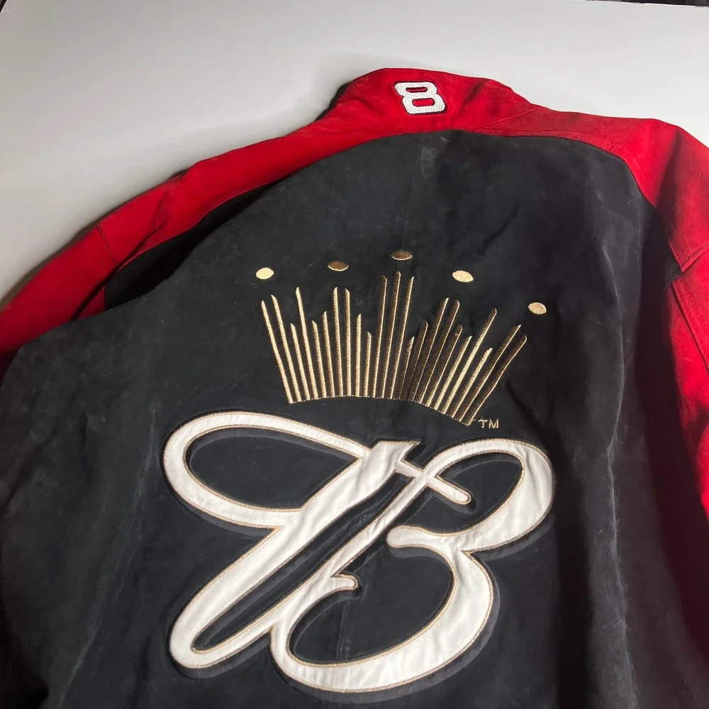 Wilsons Leather Chase Authentics Dale Earnhardt Jr 8 Budweiser NASCAR Jacket XL
